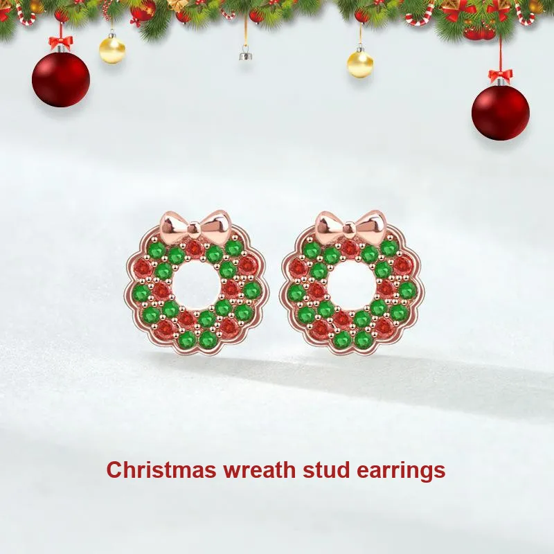 KEMLAIDA 925 Sterling Silver Stud Earrings Women's-1