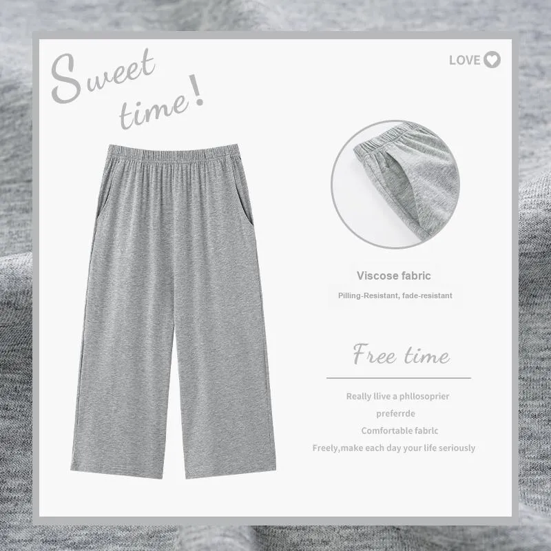 GOSO Pajama Pants Women's Light Gray-1