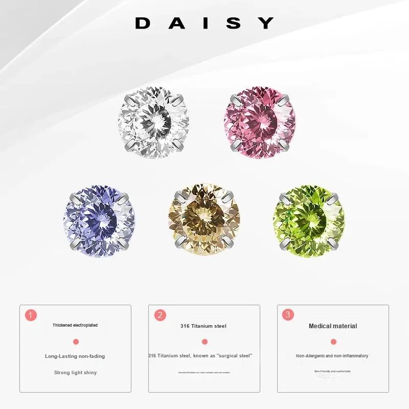 Daisy Dream Steel Stud Earrings Women's-2