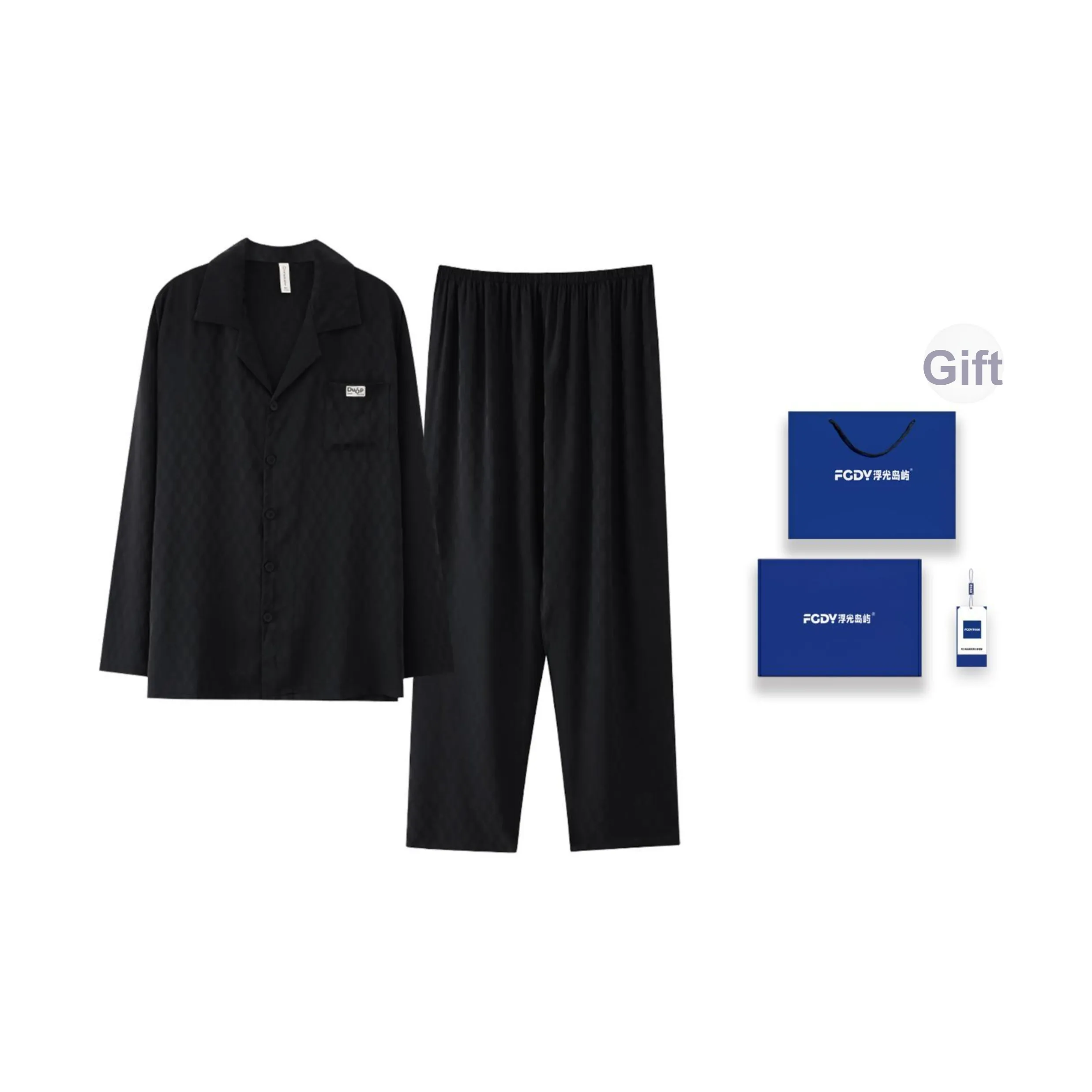 Floating light islands Men Pajama Sets