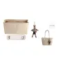 Ecru Shoulder Strap Pad+Beige Liner+Pendant (Bag Not Included)
