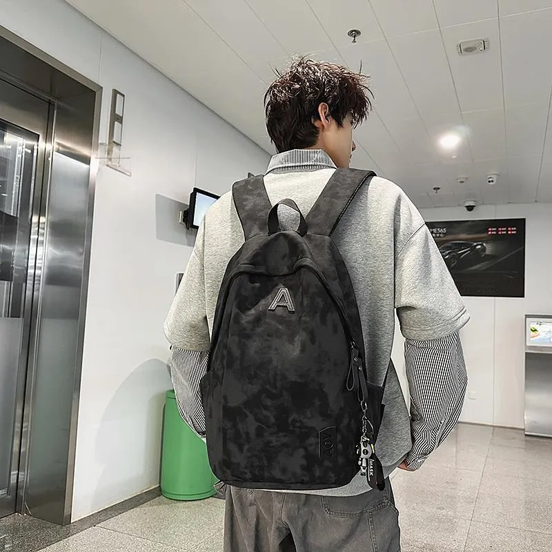 GOBLIN SHARKS 1759 Nylon Backpack Unisex White/Black/Green/Red-12