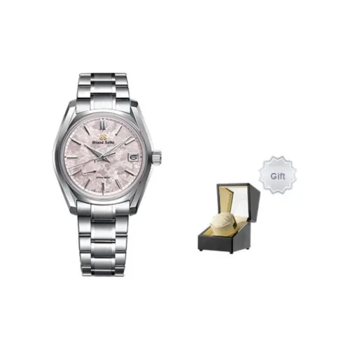 GRAND SEIKO Механический механизм Титан Ремешок Часы Мужские Розовый Циферблат часов