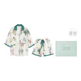 [Gift Box Set]Short-Sleeved Shirt and Shorts-Yellow Rose