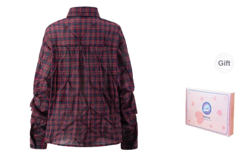 Tokyo Season Shirt Women's Red Plaid-1