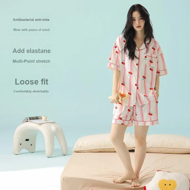 XIAFENYAN Pajama Set Women's Pink-2
