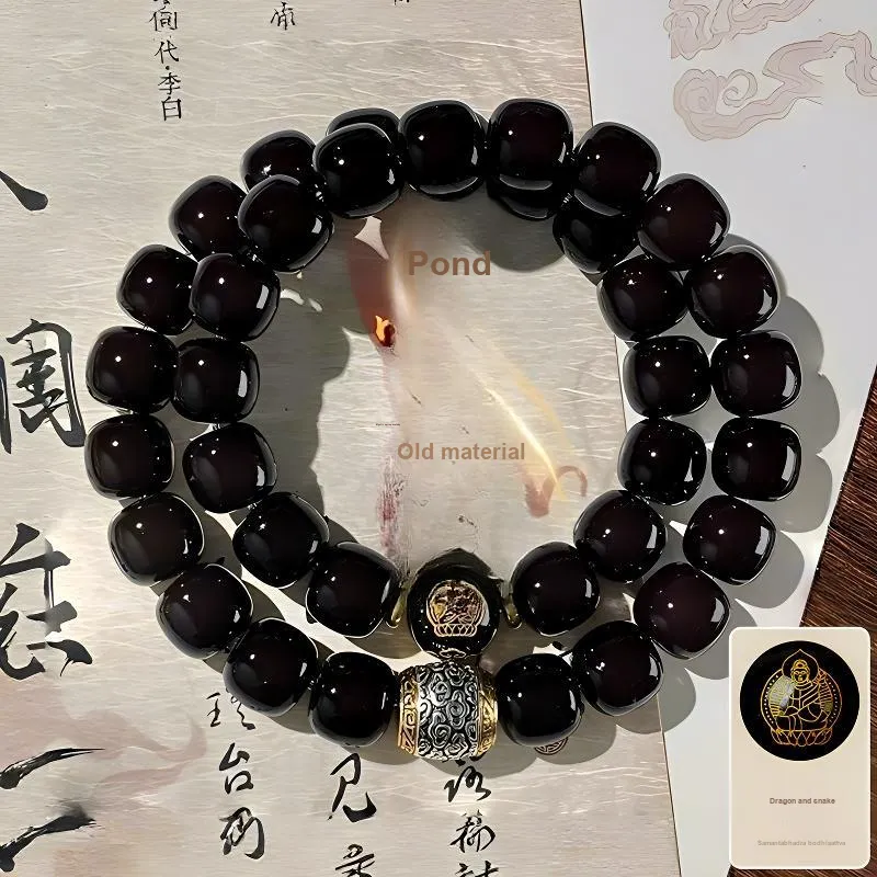 Is Here Bodhi Root Bead Chain Unisex-10
