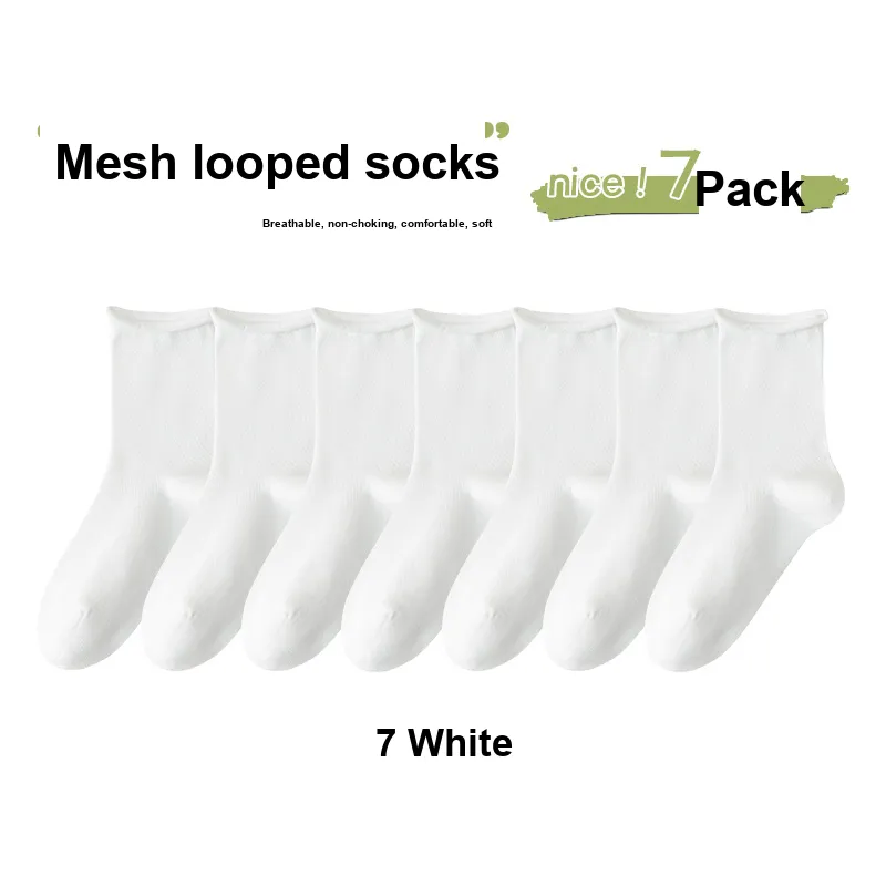 7 SEVFUN Mid Calf Socks Women's Combo Set-29