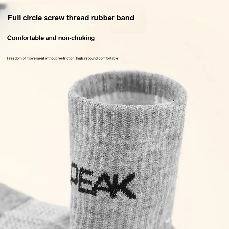 PEAK Mid Calf Socks Unisex 3 Pack-27