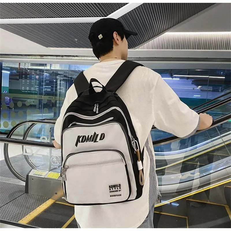 BALANG Nylon Backpack Unisex Black/Blue/Green-2