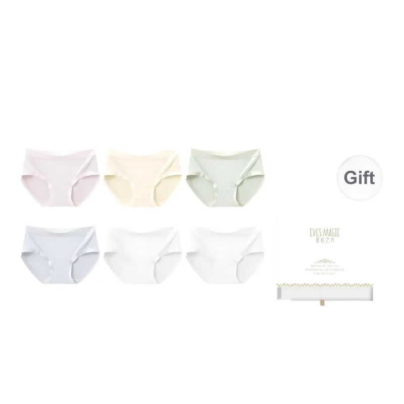 XIA.WA.ZHI.XIU Underpants Women's Shopping Bag 6 Pack-4