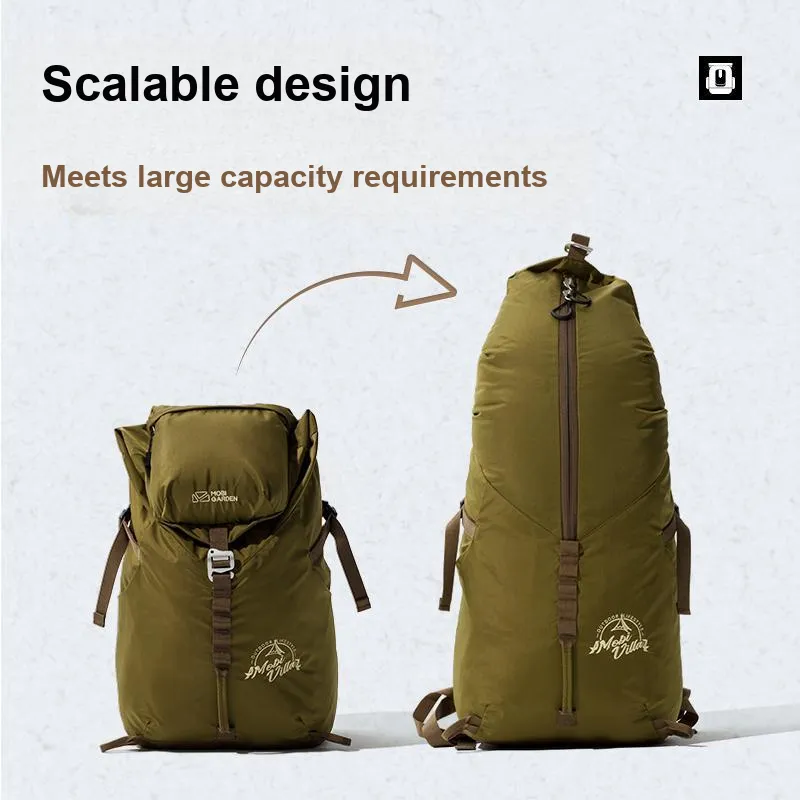 MOBI GARDEN Polyamide Lightweight Mountaineering Bag 28 L Regular Unisex Olive Oil Green/Black Cyan-2