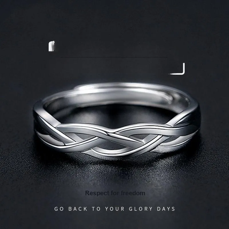 JESCAKOO S925 Silver Rings Men's Silver-1