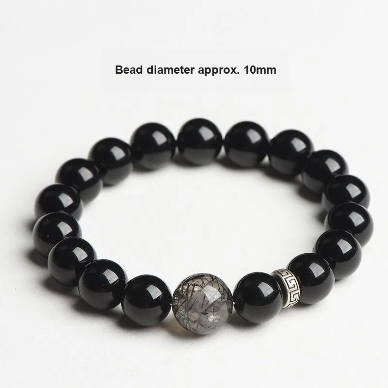 Fengyun Pavilion Obsidian Bracelets Unisex-6