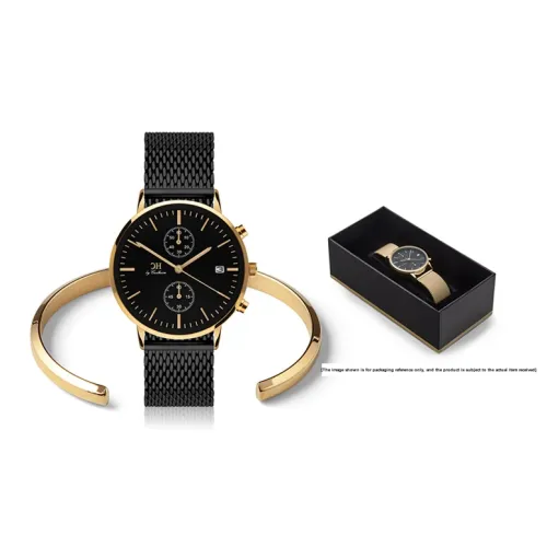 CARLHEIM Tilfredshed Collection Мужские часы Кварцевый механизм Ремешок из нержавеющей стали 40 мм Черный циферблат Часы DMSB022