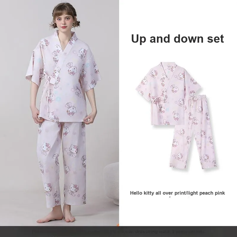 Tutuanna* x Sanrio Pajama Set Women's Light Peach Pink-1