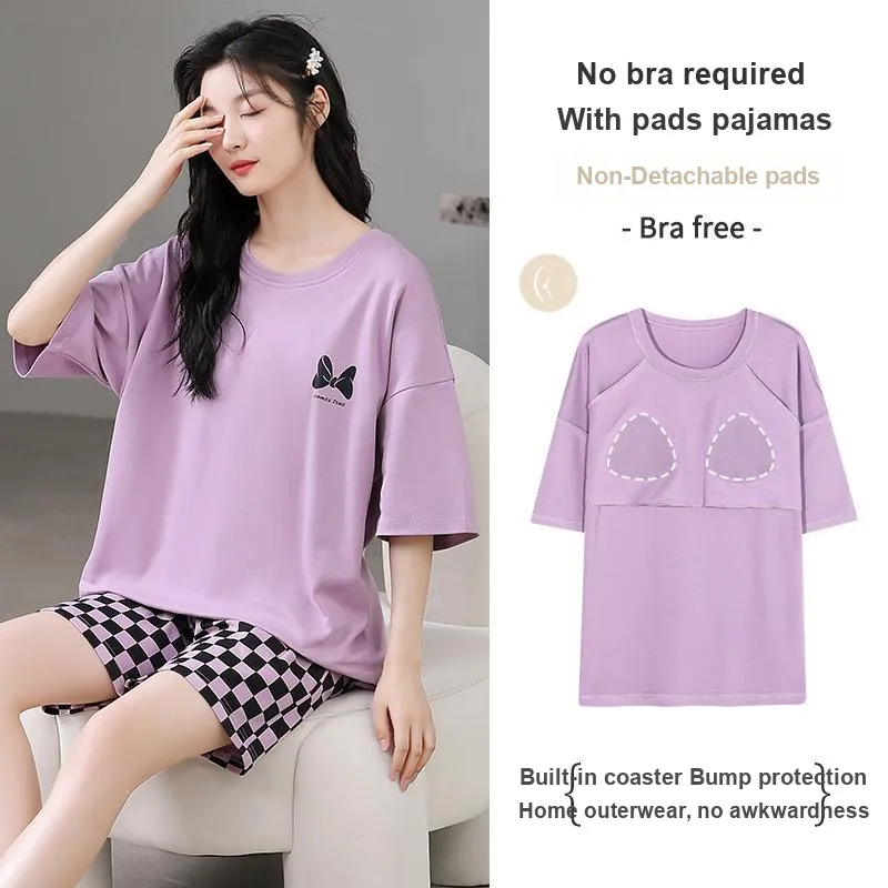 FENTENGCARE Pajama Set Women's Violet-4