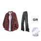 Vintage Red+Black Pants (Includes 1 White T-Shirt)