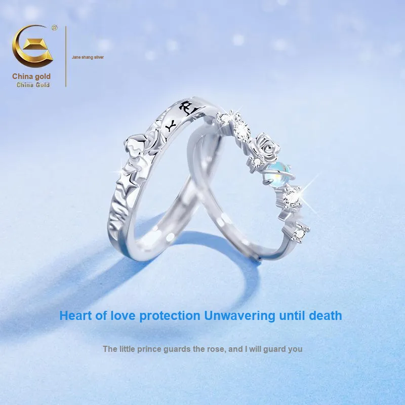 ZSY Silver 925 Ring Eternal Love Couple Rings Unisex-2