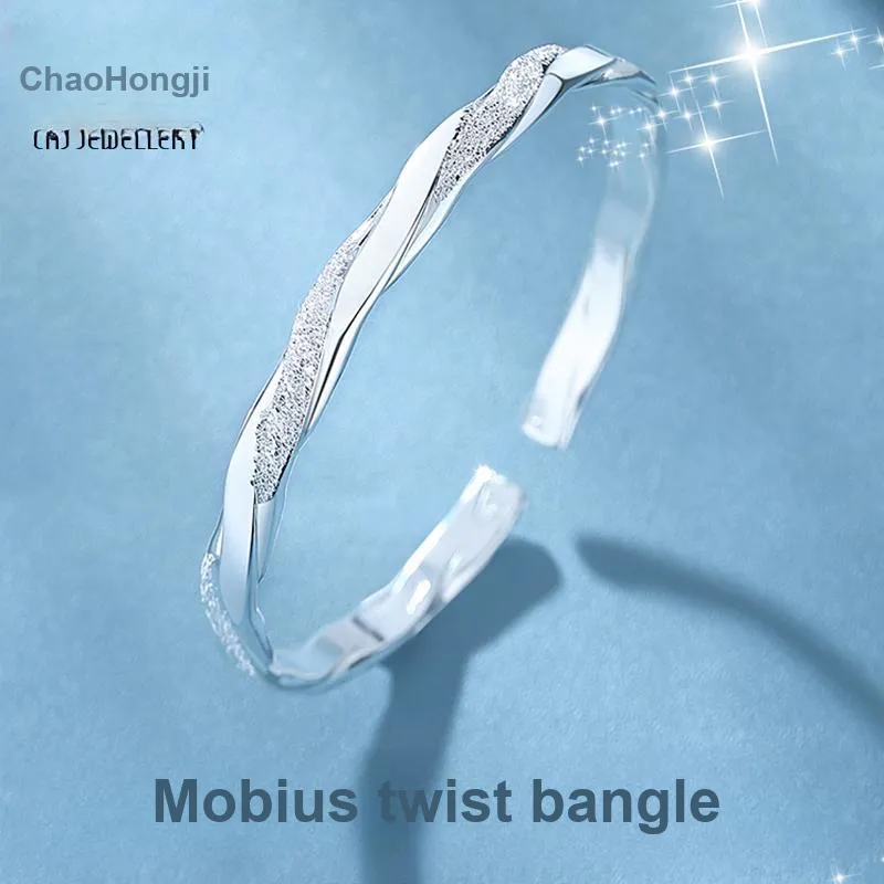 CHAOHONGJI 999 Fine Silver Sterling Silver Bracelets Women's-1