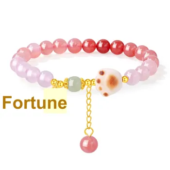 Lao Feng Xiang Hetian Jade Bracelets Lotus Root Powders Women's