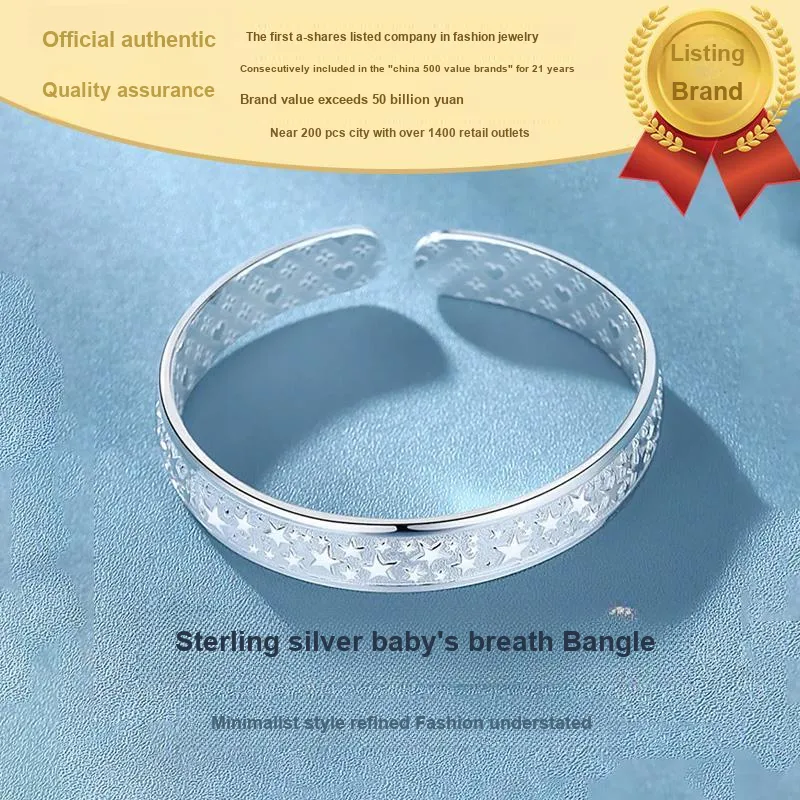 CHAOHONGJI Sterling Silver Bangles Women's-2