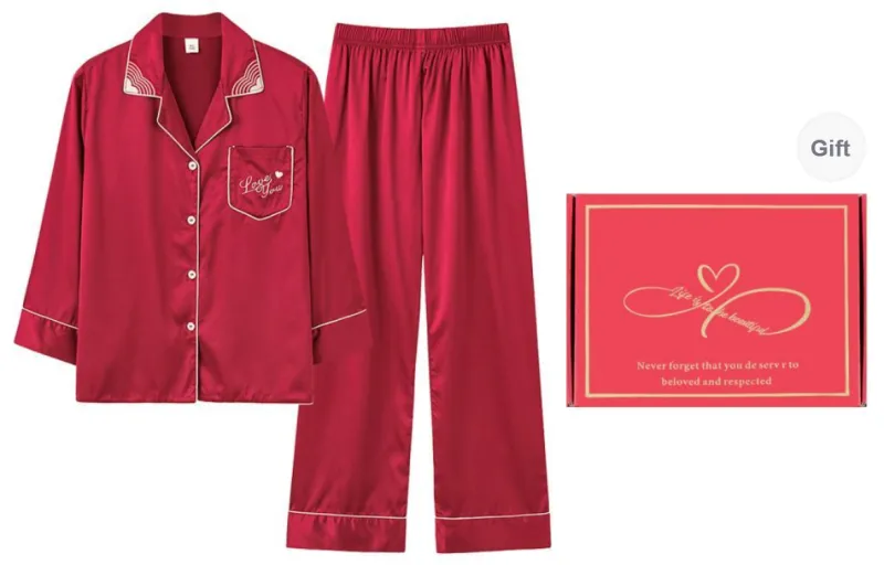 MIIOW Honmei Honmei Series Pajama Set Women's Gift Box Set Red-0