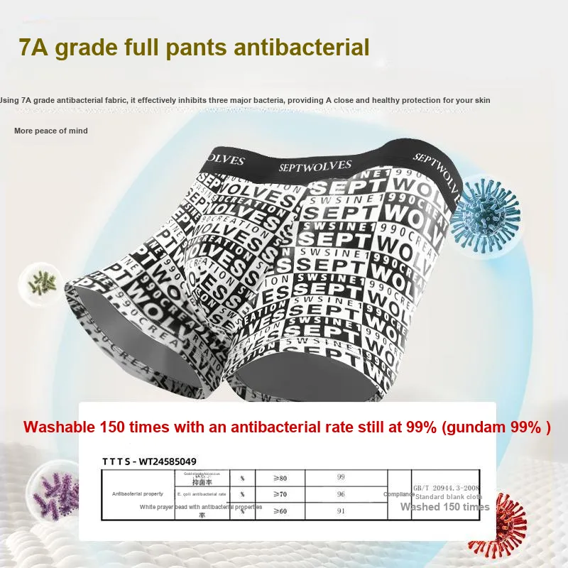 SEPTWOLVES Underpants Men's Gift Box Set+Shopping Bag-3