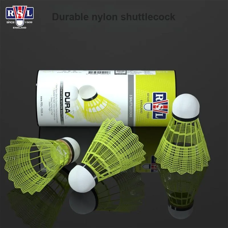 RSL Nylon Shuttlecock 3 Pack Nylon Everyday Shuttlecocks-4
