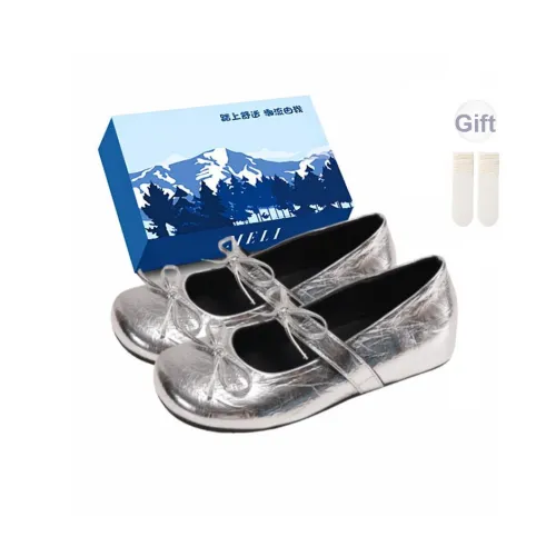 Fawn Miri Плоская подошва Туфли Мэри Джейн Женские Серебряные