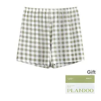 PLANDOO Pajama Pants Unisex Shopping Bag Gray Green