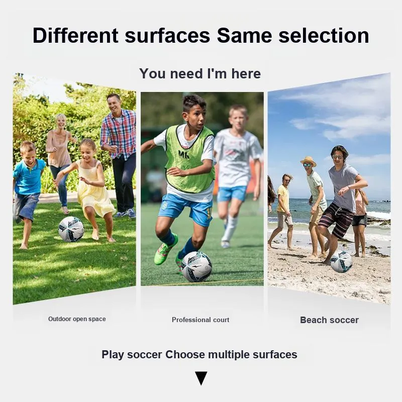 Erke Size 5 Soccer PU Seamless Thermal bonding Unisex Ink-5