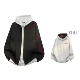 Black Red[Comes with Premium Plaid Sweatshirt]