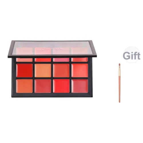 CAR MELA Camellia Velvet Палетка для губ Lipstick Матовый Питательный Многоцветный Палетка для губ Velour Цвет лица 30г