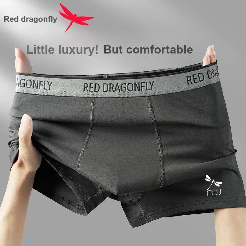RED DRAGONFLY Cotton Panties Men's 4 Piece Gift Box Sets-3