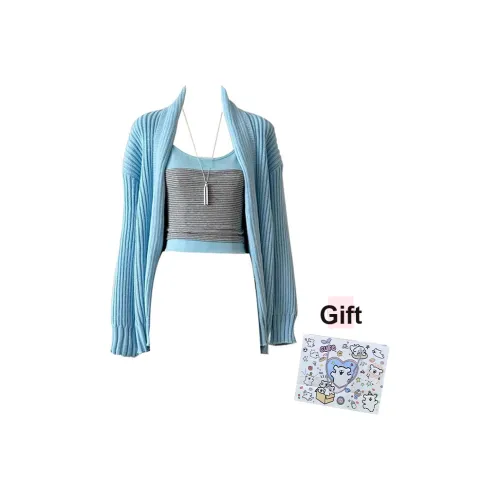 MARIE·COCO Кардиган + Топ на бретелях + Сумка для покупок + Женская трикотажная одежда