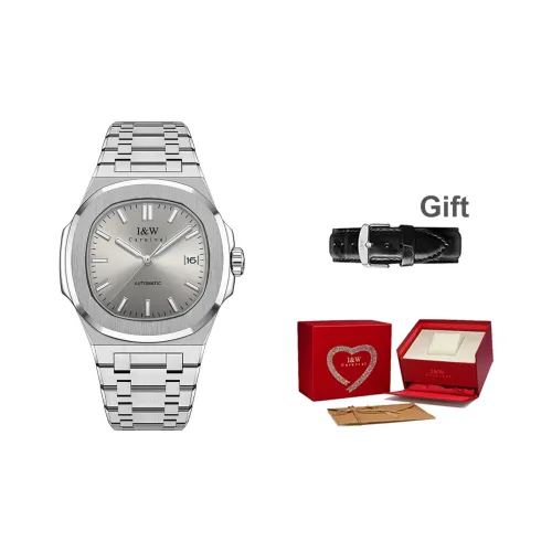 I W CARNIVAL HWGUOJI Автоматический механический механизм ремешок из нержавеющей стали мужские часы серый циферблат