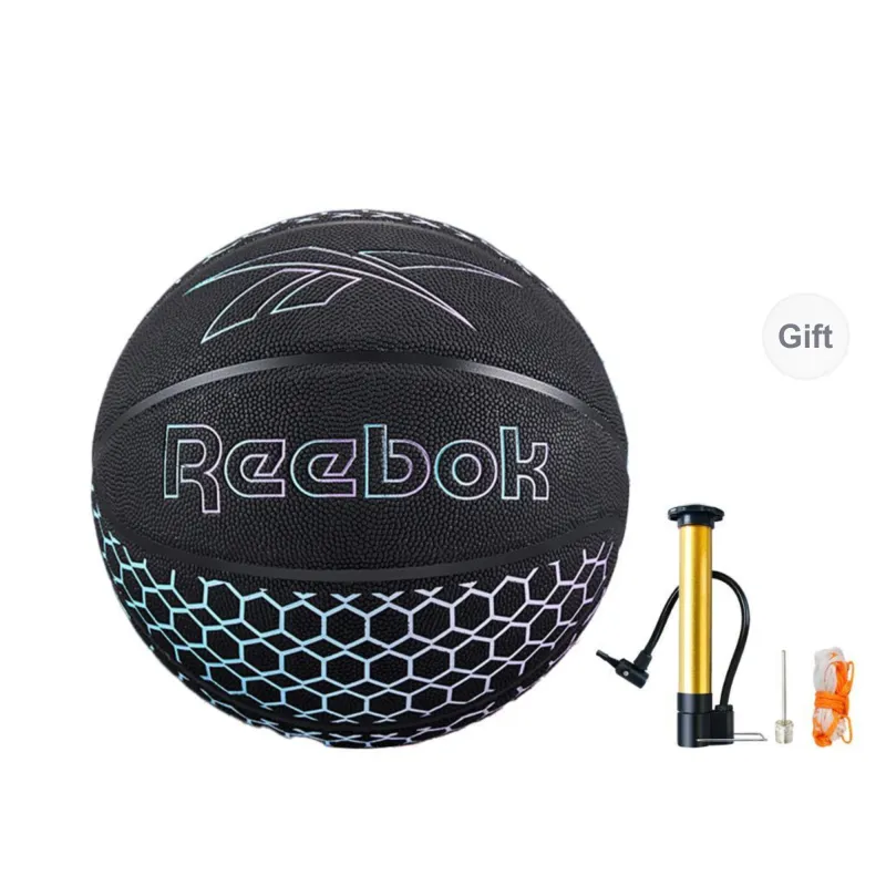 Reebok PU Basketball Lake Blue Purple Size 7 Training Match-0