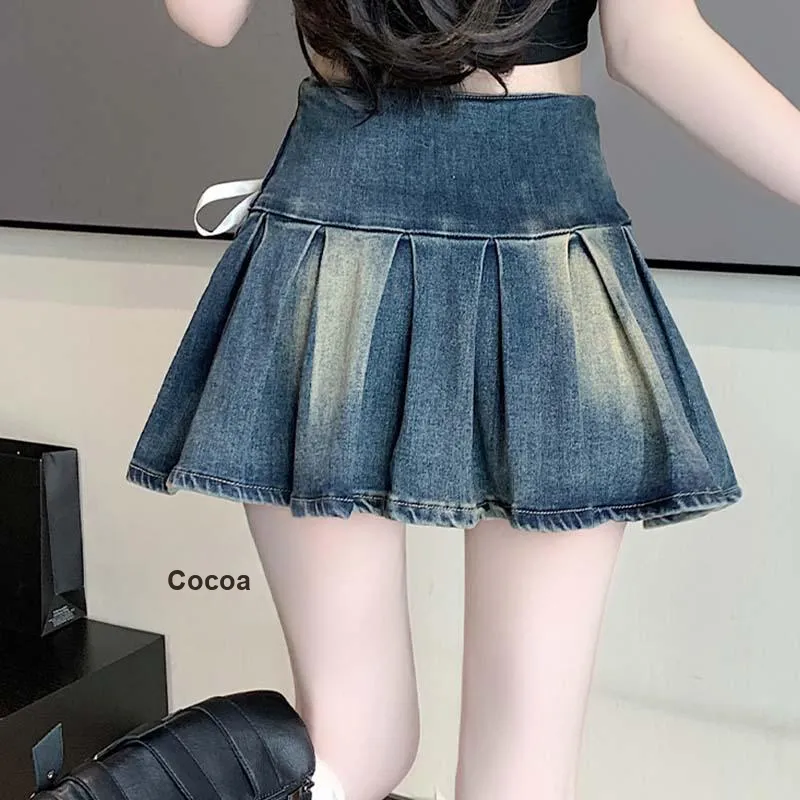 MISS VIGOR Denim Short Skirts Women's-3