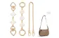 [White Four-Leaf Clover+Camellia Extender Chain]+Decorative Chain 40cm
