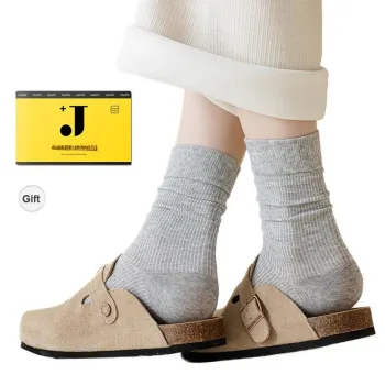 JIAZINI Mid Calf Socks Women's 5 Pack