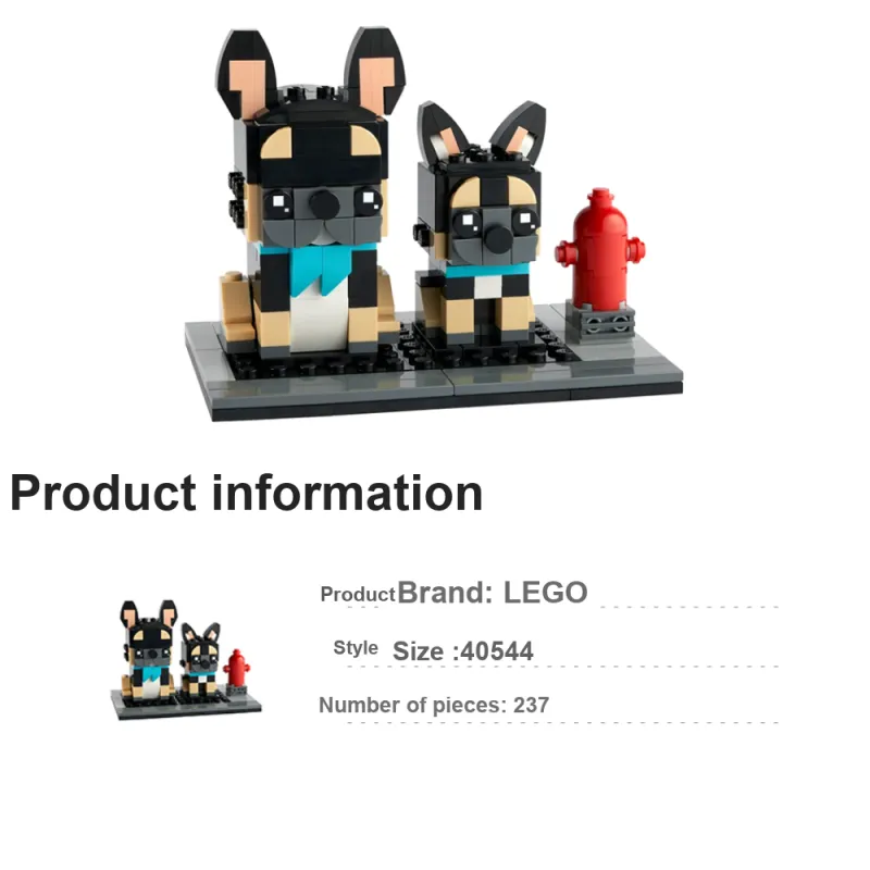 LEGO BrickHeadz France Shepherd Dog Building Blocks 237pcs/pzs 40544-3