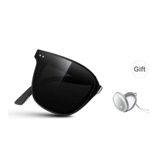 LOHO TR90 Square Travel Photography UV Protection Sun Protection Sunglasses Unisex Black Milk White Caramel