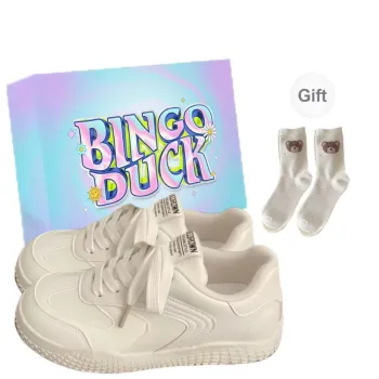 BINGO DUCK Slip Resistant And Breathable Low Top Skateboard Shoes Women's