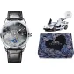 Meteorite Gray-Black Leather Strap