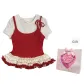 White Red Short-Sleeved T-Shirts+Box