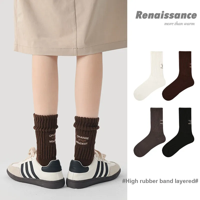 Vine Color Mid Calf Socks Unisex 3 Pack-4