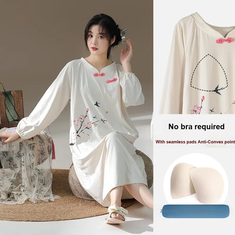 Lan Miao Long Sleeved Dress Women's-6