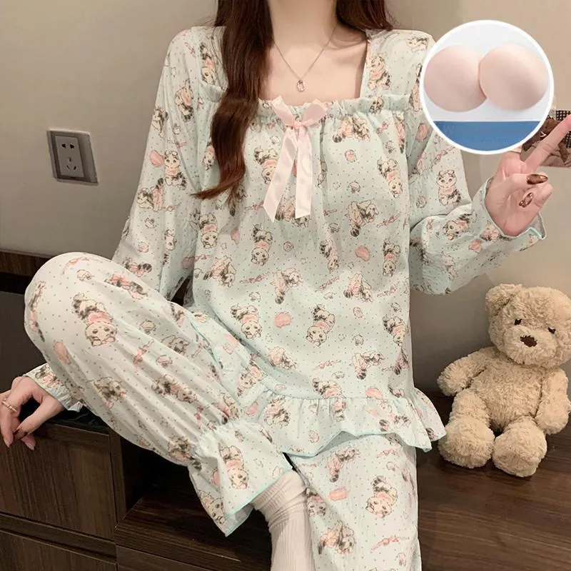 Lan Miao Pajama Set Women's Image Color-1