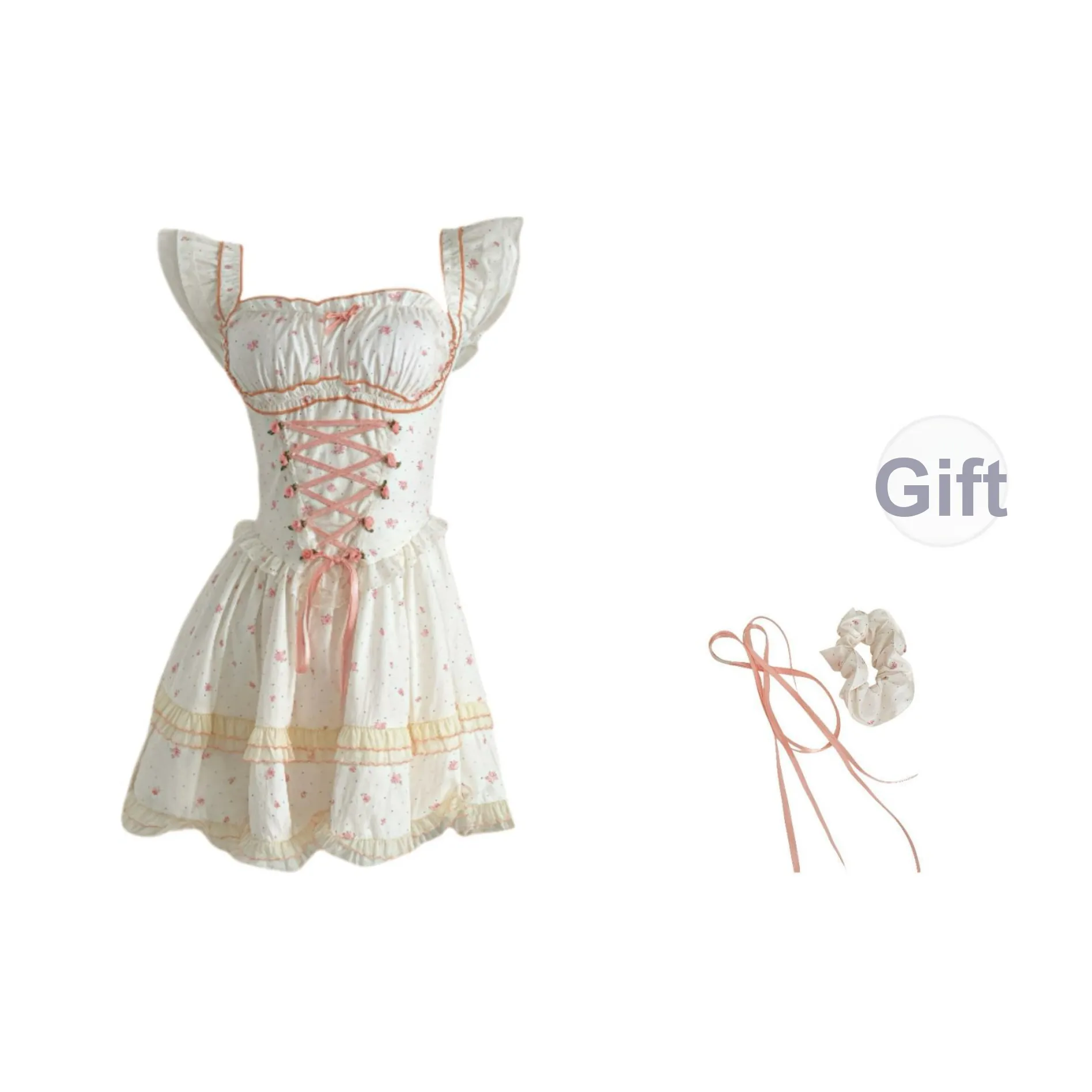 KYKW Светло-розовый Абрикос с Повязкой на голову Женские Платья без рукавов